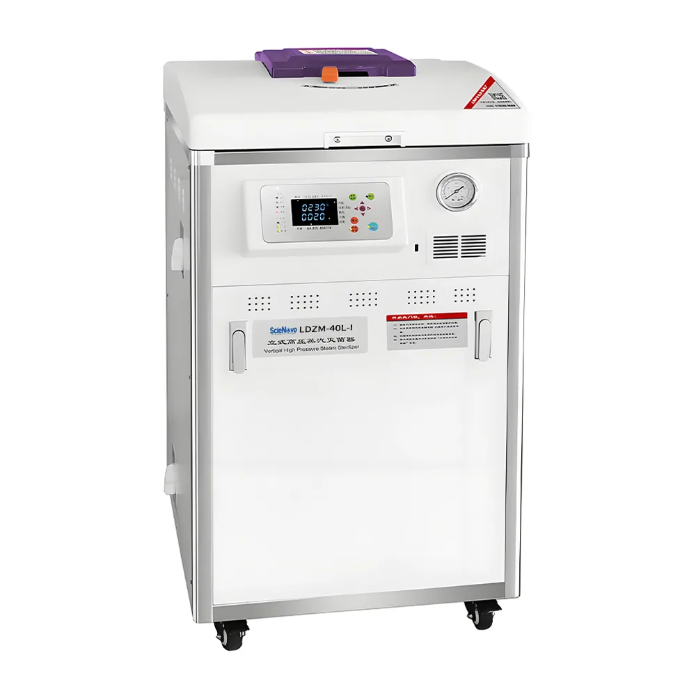 Scienovo 40L 60L 80L vertical autoclave sterilizer